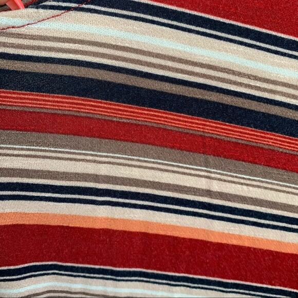 Maurices 24/7 Striped Retro Vibe Strappy Front Top Large - Picture 8 of 9